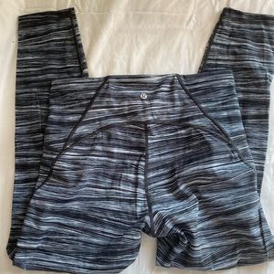 Lululemon leggings with mesh detail